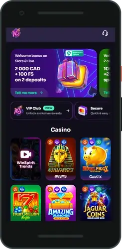 WinSpirit casino log in