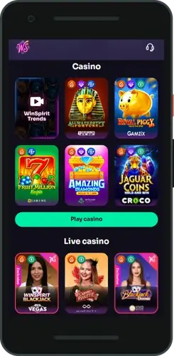 WinSpirit casino login